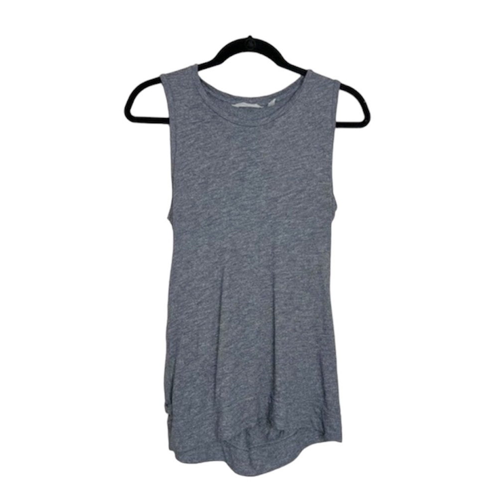 ATHLETA Siro Twist Back Slit Long Active Tank in Gray size Medium